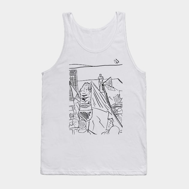 Jordan Pickford gets Rattled by a T-Rex Tank Top by DustedDesigns